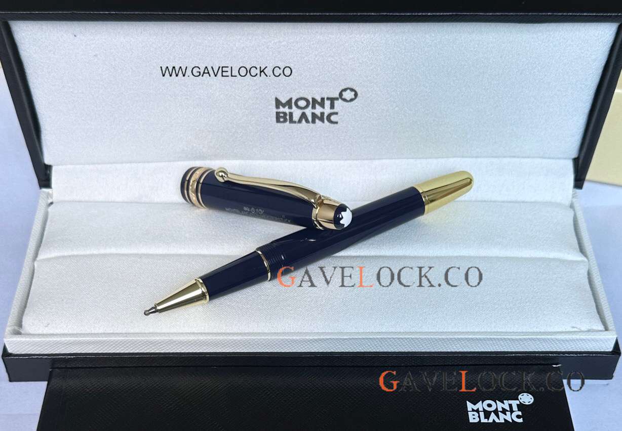 Best Mont blanc 100 Yrs Meisterstuck Midsize Rollerball Blue-Gold Pen
